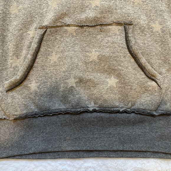 Six Flags Wonder Woman Logo Gray Sweatshirt Stars Pattern Size L - Picture 5 of 6